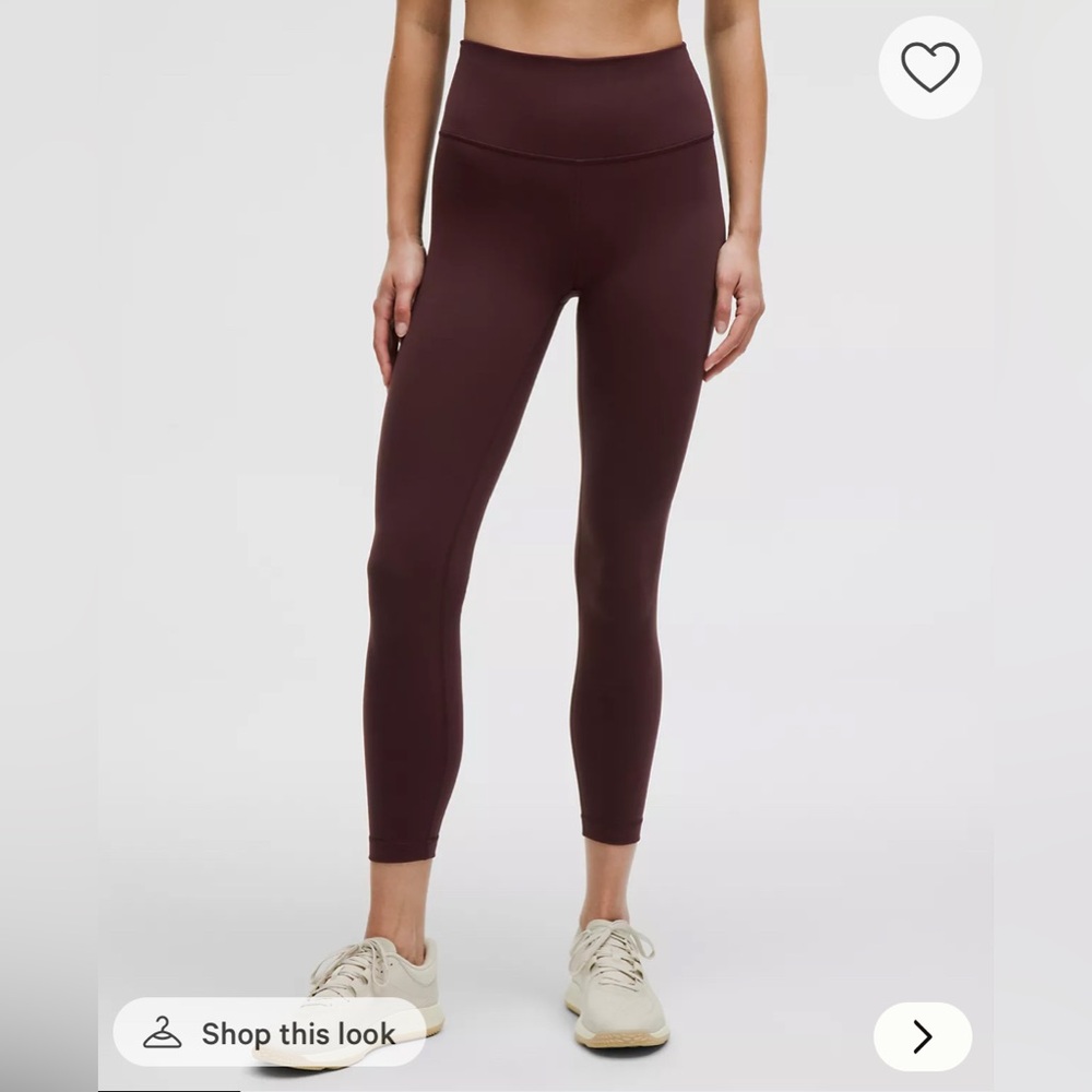 NWT Lululemon Wunder Train High-Rise Tight 25" Goodnight Plum Size 6 - Picture 2 of 9